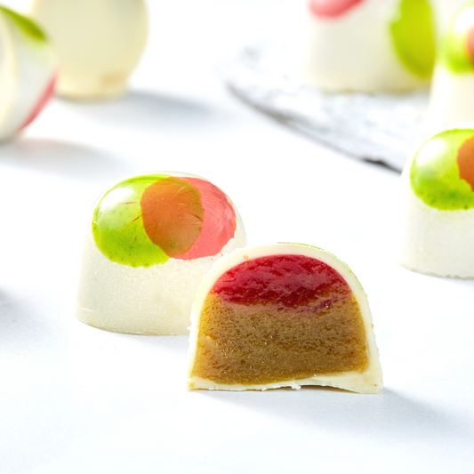 Pistachio and Raspberry Bonbon